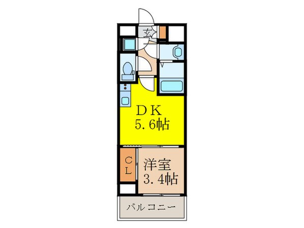 セレニテ新大阪calmeの物件間取画像